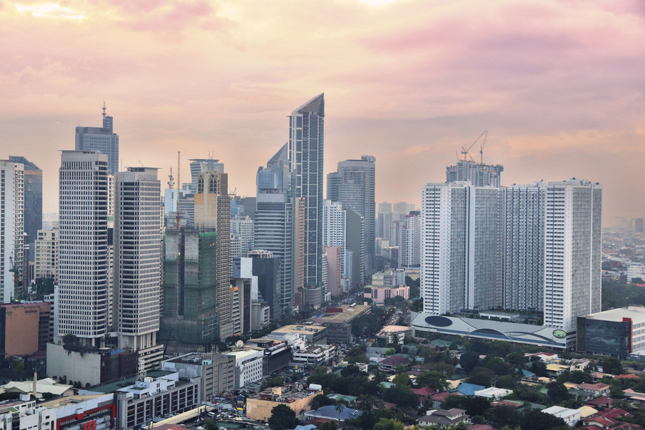 Makati city sunset